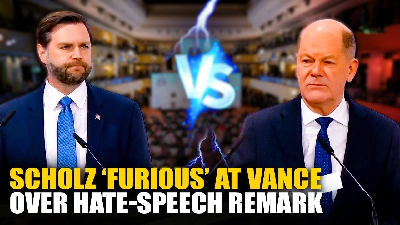 “Europe Erupts! VP JD Vance Clashes with Germany’s Scholz”